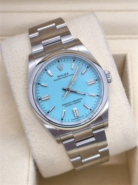 rolex oyster perpetual tiffany 36mm|rolex tiffany blue 36mm price.